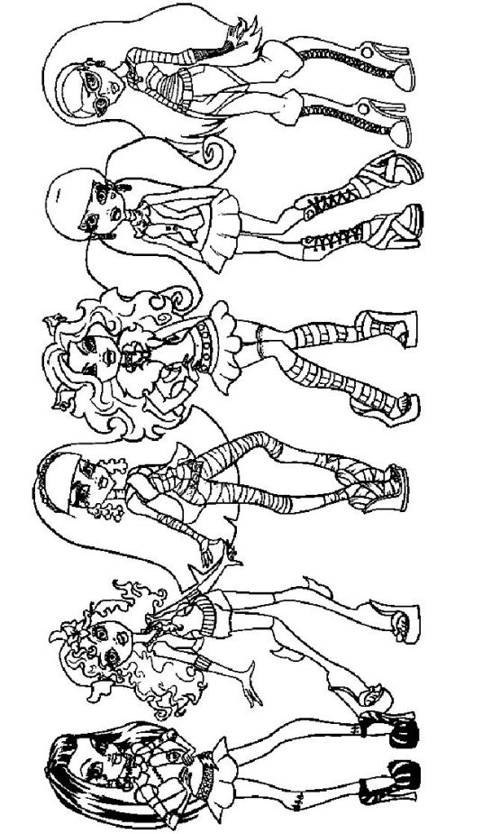 535x925 Kids N Fun Coloring Page Monster High Monster High Girls Kid