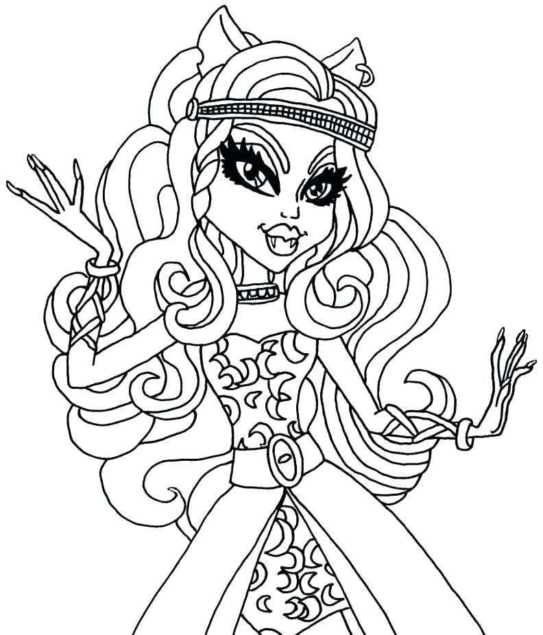 792x926 Monster High Coloring Page Coloring Pages For Monster High