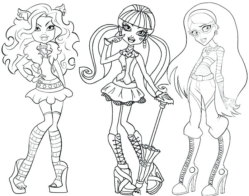 800x630 Monster High Coloring Pages Printable Idea Monster High Coloring