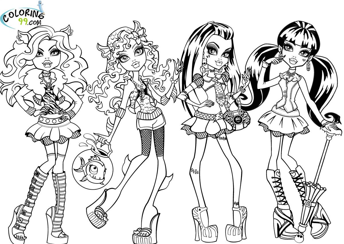 1200x853 Httpcoloringscofree Coloring Pages For Girls Monster High Coloring