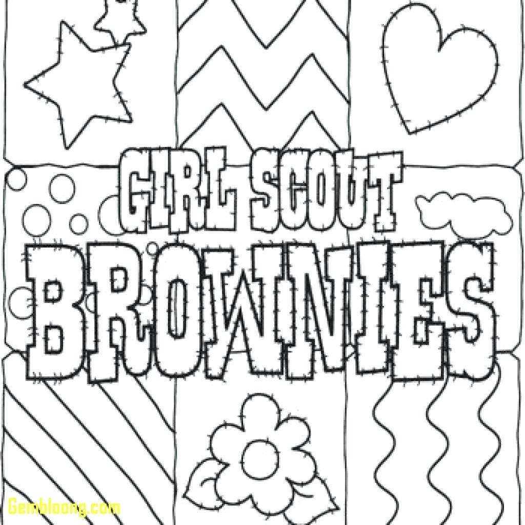 1024x1024 Girl Scout Promise Printable Coloring Page Printable Coloring Page