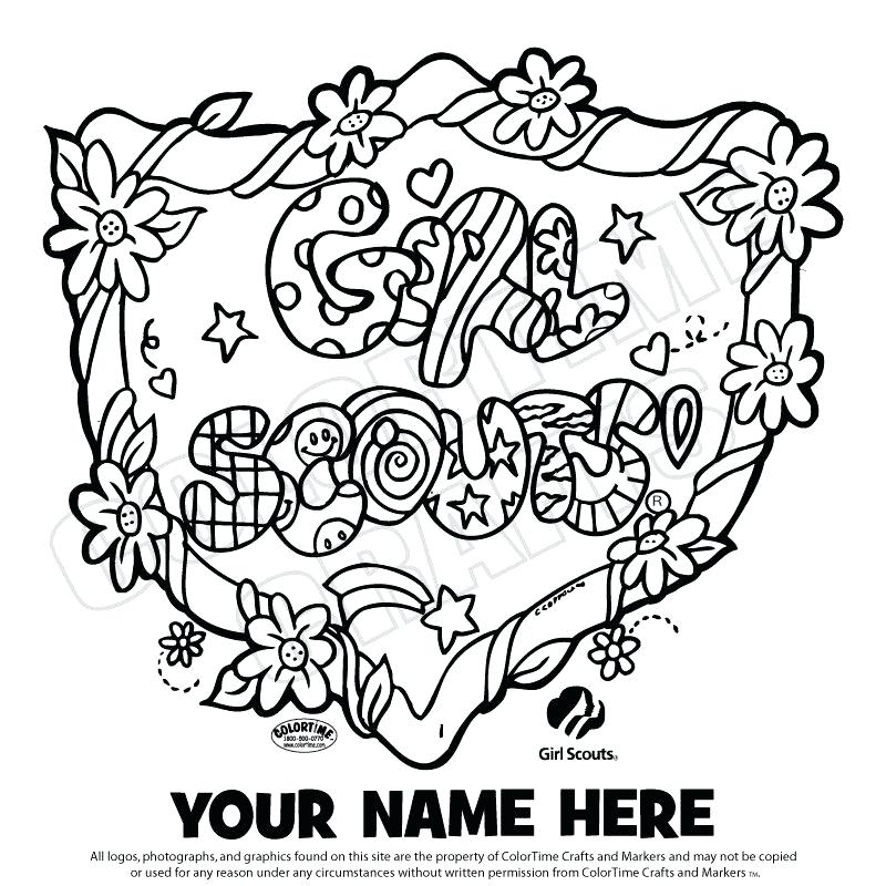 800x800 Coloring Pages For Girl Scouts Brownie Girl Scout Coloring Pages