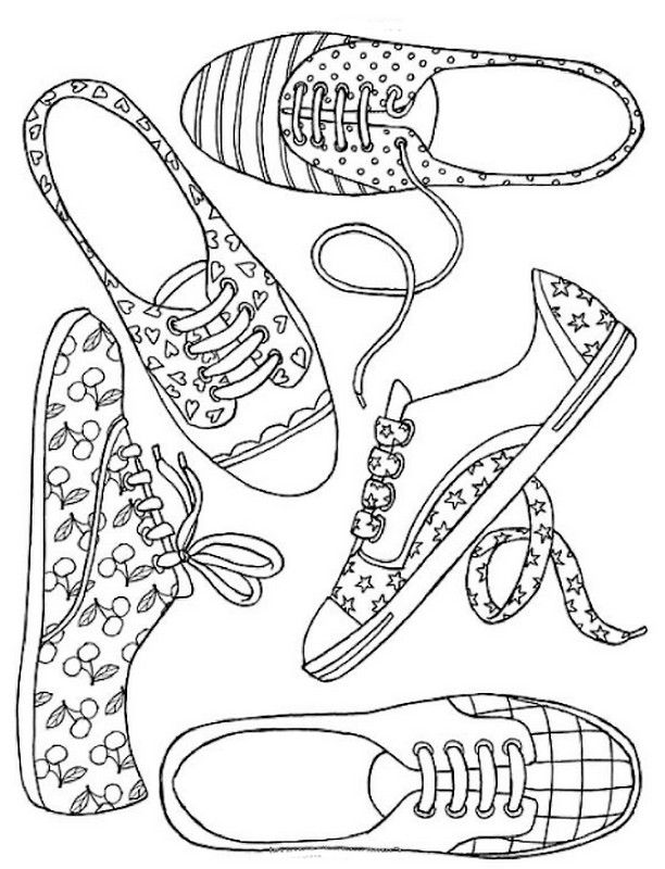 612x800 Best Zb The Shoe Coloring Book Images On Appliques