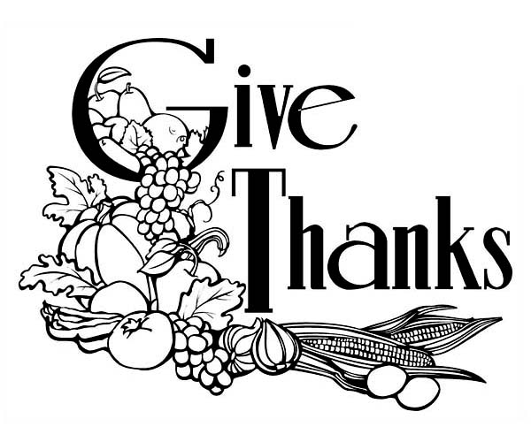600x500 Give Thanks To Our Lord On Canada Thanksgiving Day Coloring Page