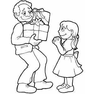 300x300 Gift Giving Coloring Page