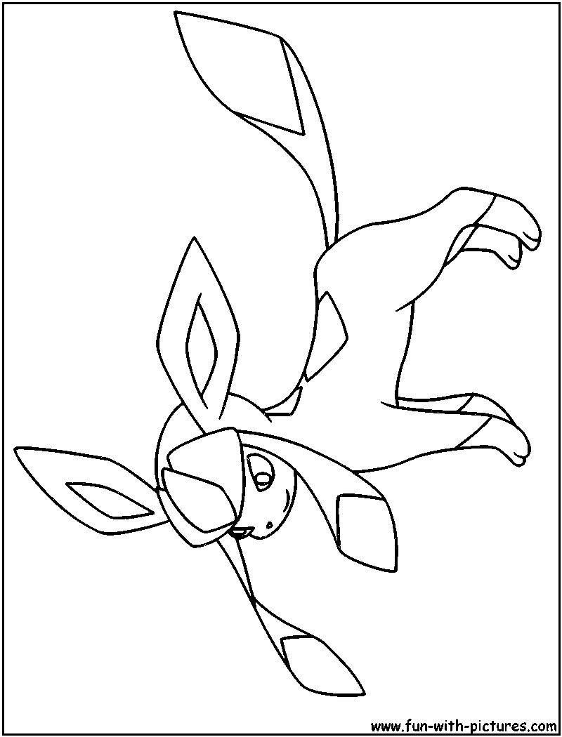 800x1050 Emerging Glaceon Coloring Pages Page