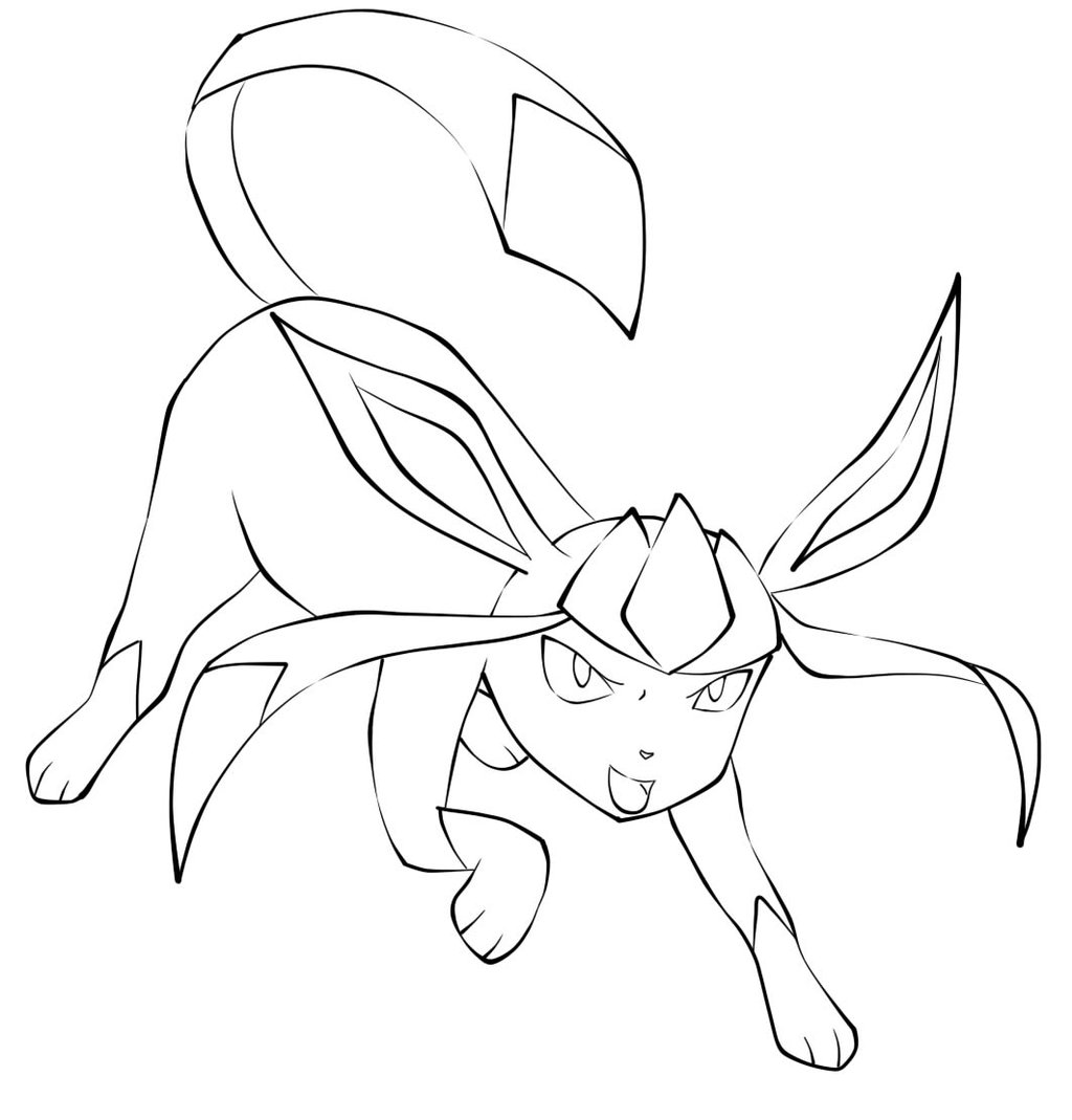 1024x1069 Pokemon Glaceon Coloring Pages