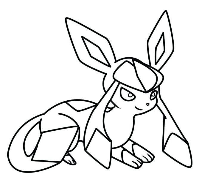 678x623 Glaceon Coloring Pages Coloring Page