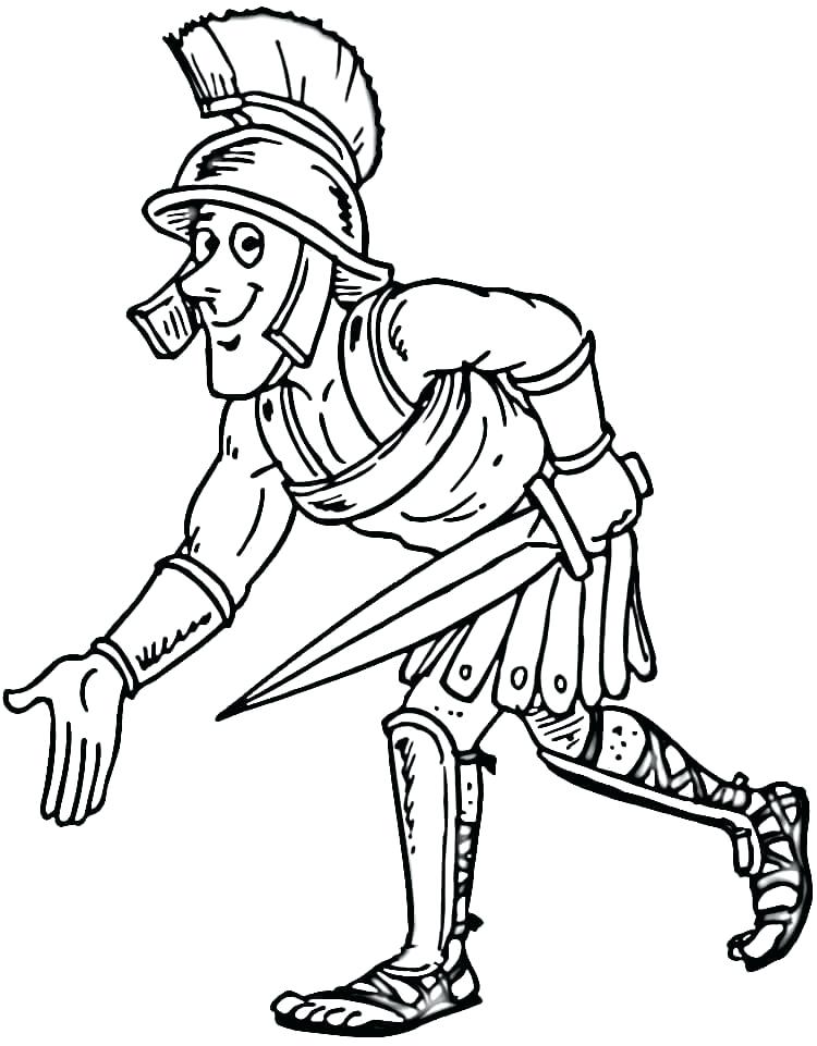 750x961 Coloring Ancient Rome Coloring Pages Gladiator Page Roman Gods