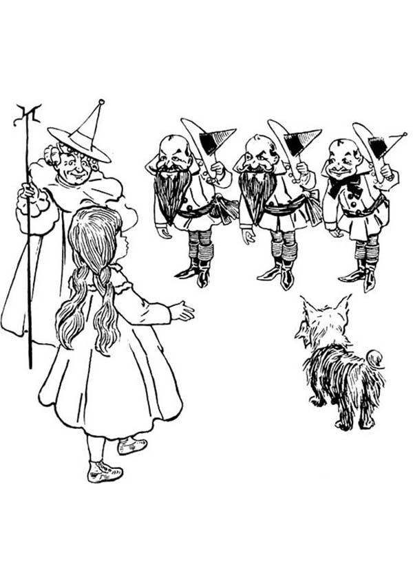 600x816 Dorothy Meet Good Witch Of North And Munchkins