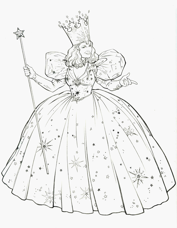 675x872 Witch Coloring Pages Glinda The Good Witch Coloring Pages Kids