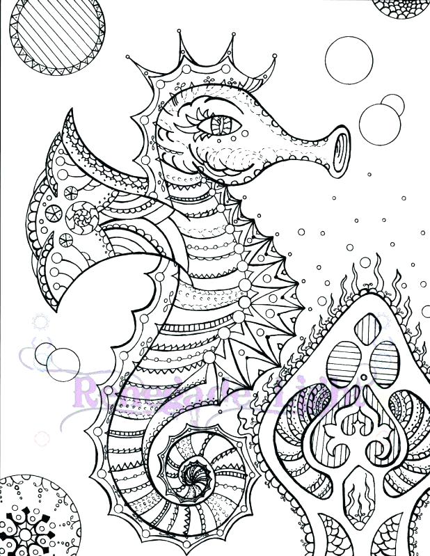 618x799 Seahorse Coloring Page Free Printable Seahorse Coloring Pages