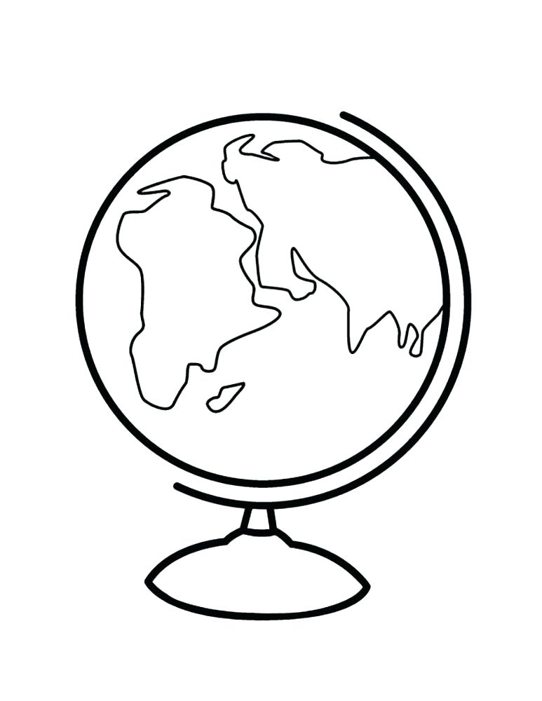 773x1000 Globe Coloring Pages Globe Coloring Free Globe Coloring Pages