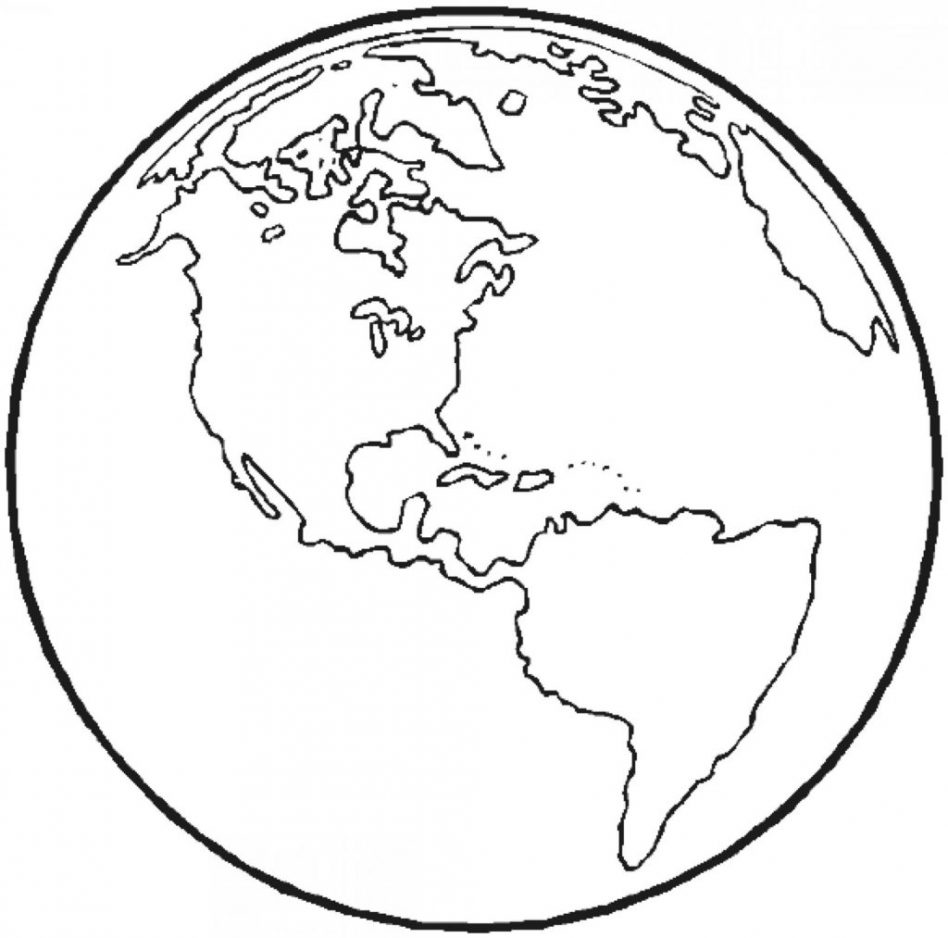 948x938 Revisited Globe Coloring Page Clip Art Breadedcat Free Printable