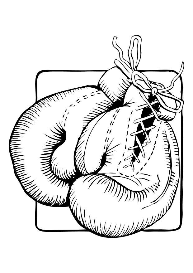 620x875 Coloring Page Boxing Gloves