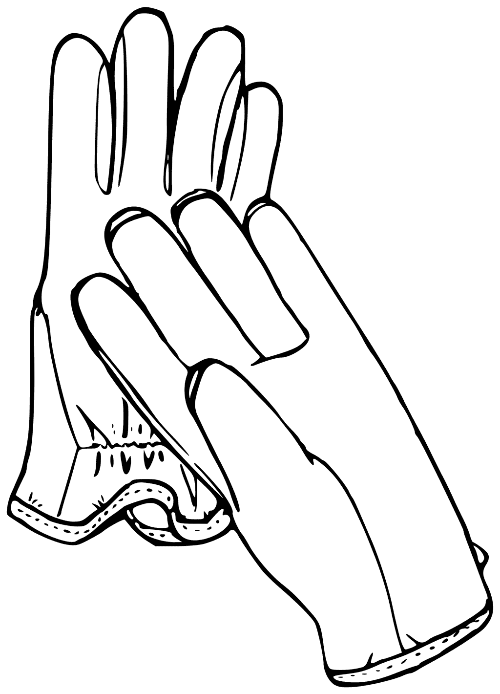 1024x1420 Gloves Coloring Pages