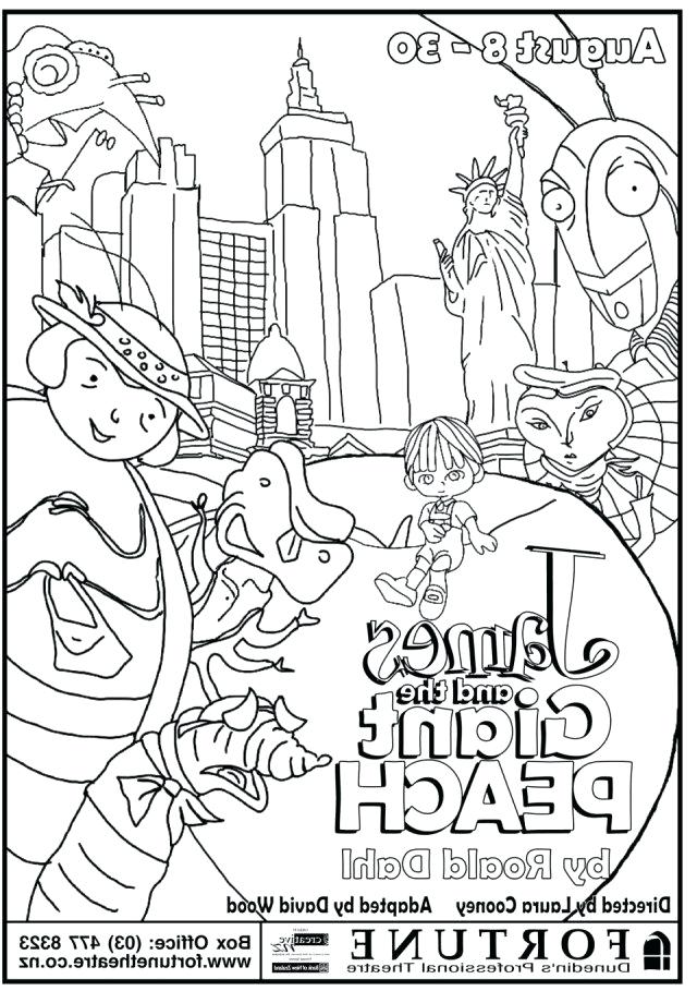 640x909 James And The Giant Peach Coloring Pages And The Giant Peach