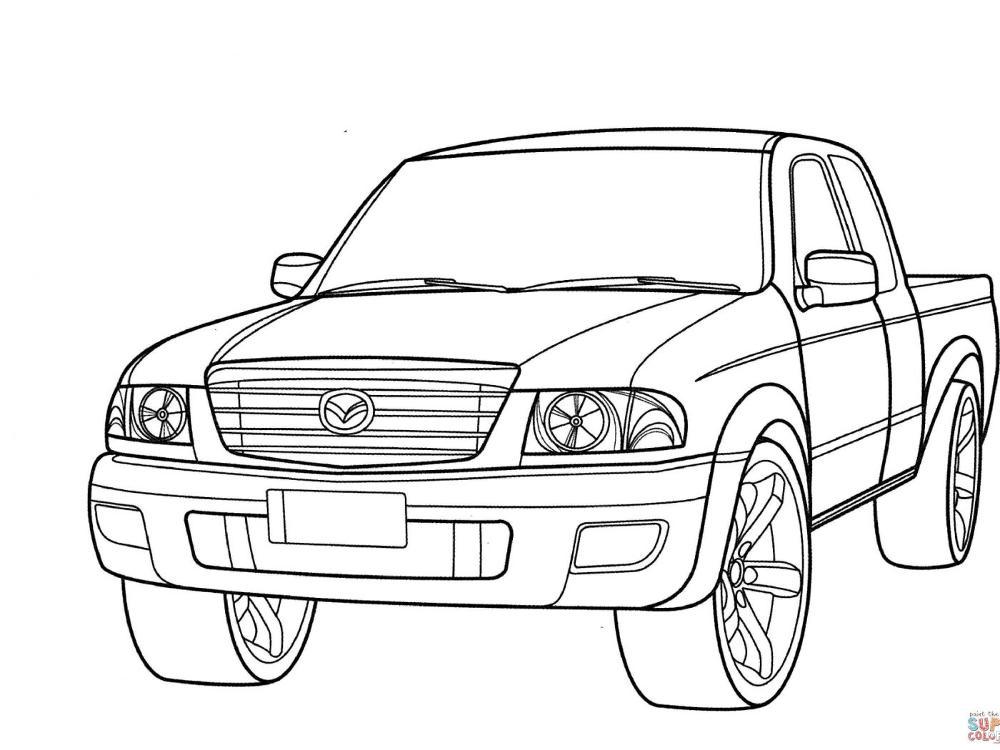 1400x1050 Fundamentals Pick Up Truck Coloring Pages Download Printable