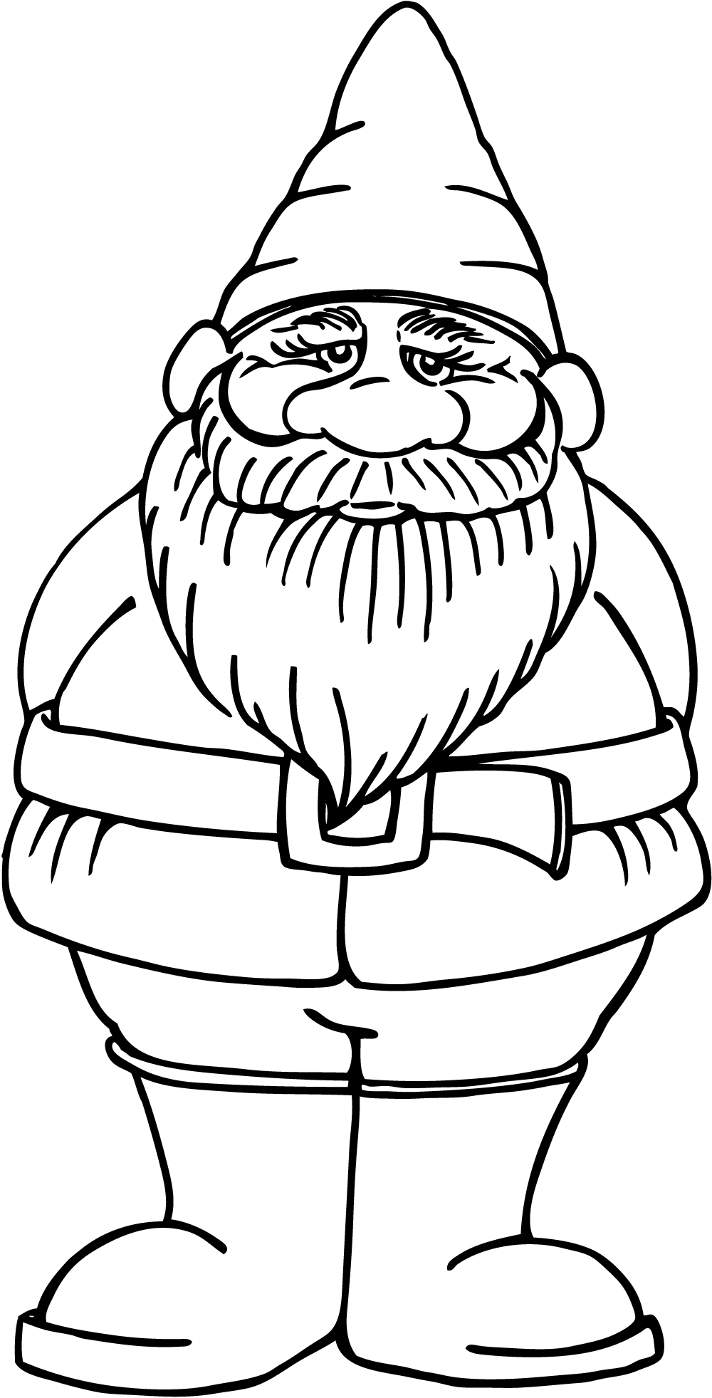1000x1963 Gnome Coloring Pages Qqa Me