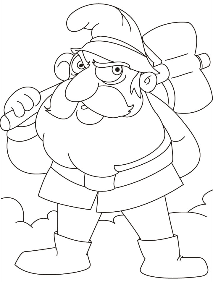 720x954 Gnome Coloring Pages This Gnomes Is Going To Axe Some Woods