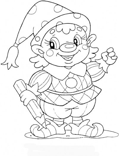 Gnome Coloring Pages at GetDrawings | Free download