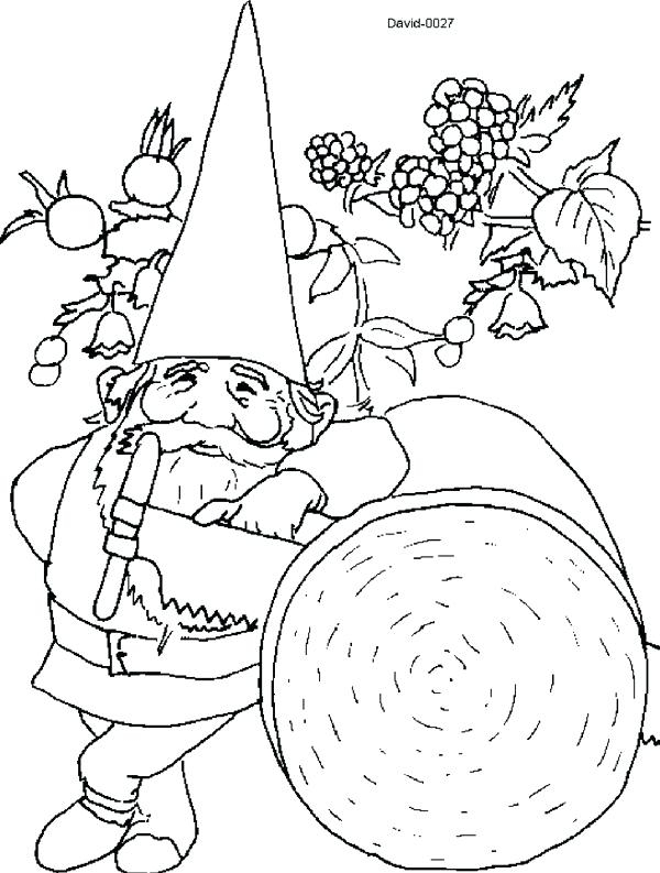600x793 Garden Gnome Coloring Pages Good Gnome Coloring Pages