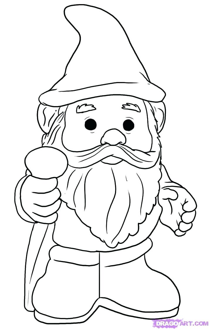 716x1123 Gnome Coloring Pages