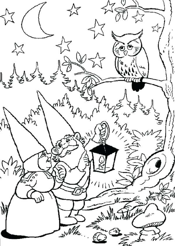 600x840 Gnome Coloring Pages Does Gnome Crafts Ideas Coloring Free