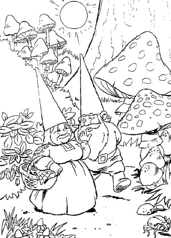 600x833 Gnome Coloring Pages Gnome Coloring Page Printable Coloring Pages