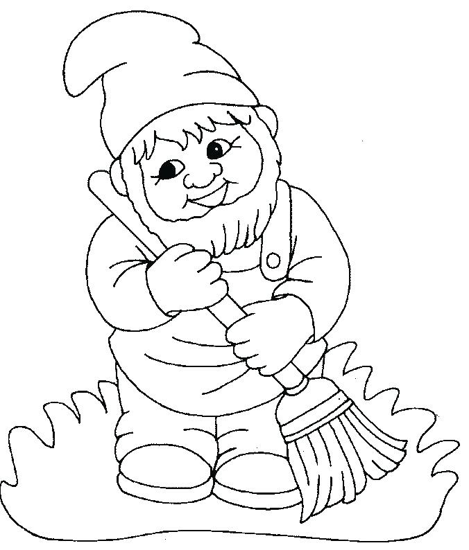 676x794 Gnome Coloring Pages Gnome Coloring Pages Best Painting Templates