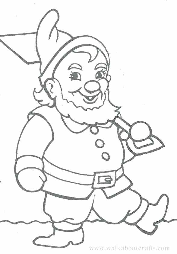 587x841 Gnome Coloring Pages Gnome Ladder Coloring Pages Images
