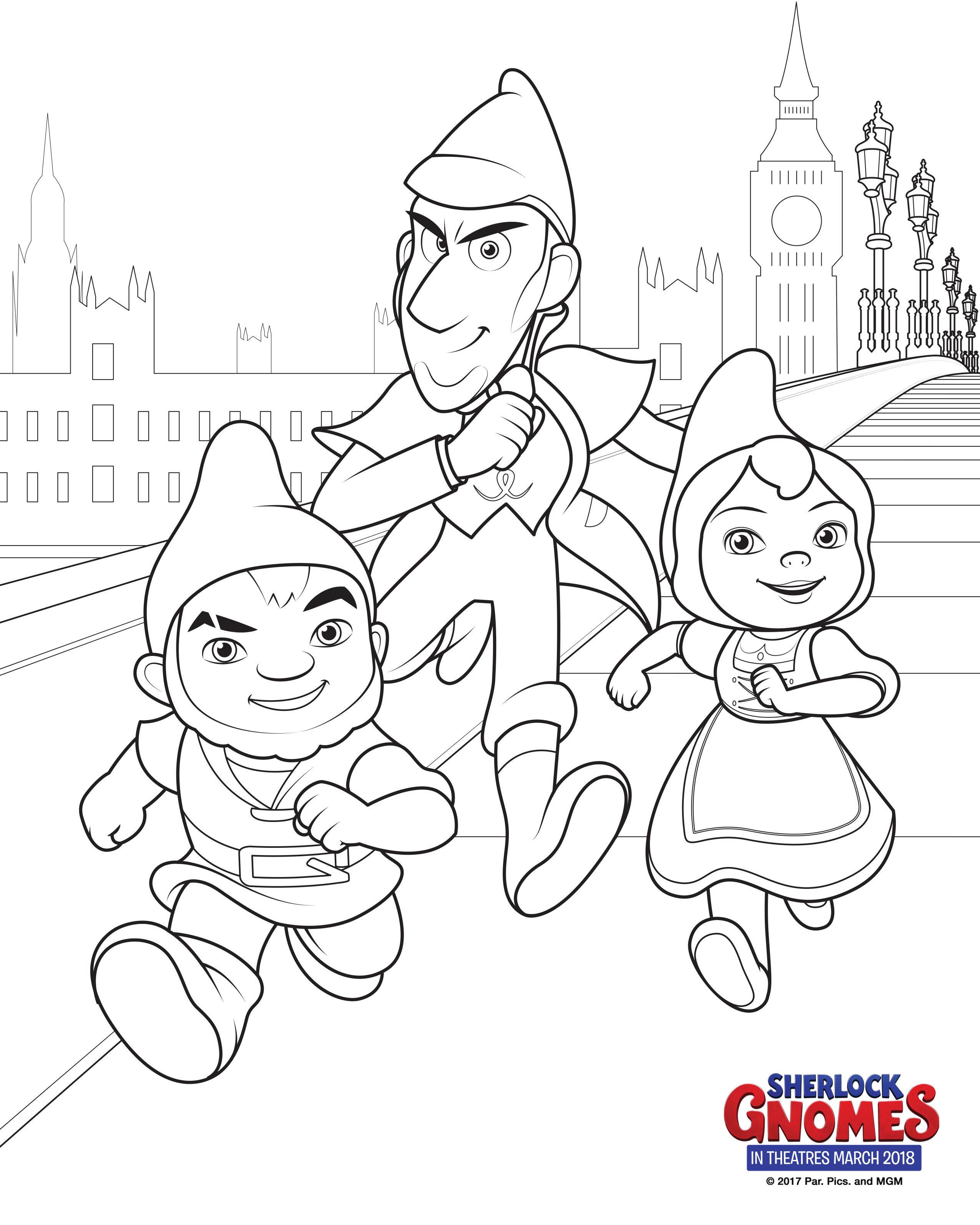2550x3186 Sherlock Gnomes Coloring Pages + Books Kid Printables And Gnomes