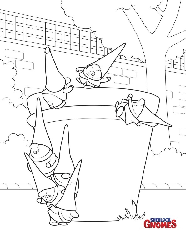 595x752 Kids N Coloring Pages Of Sherlock Gnomes