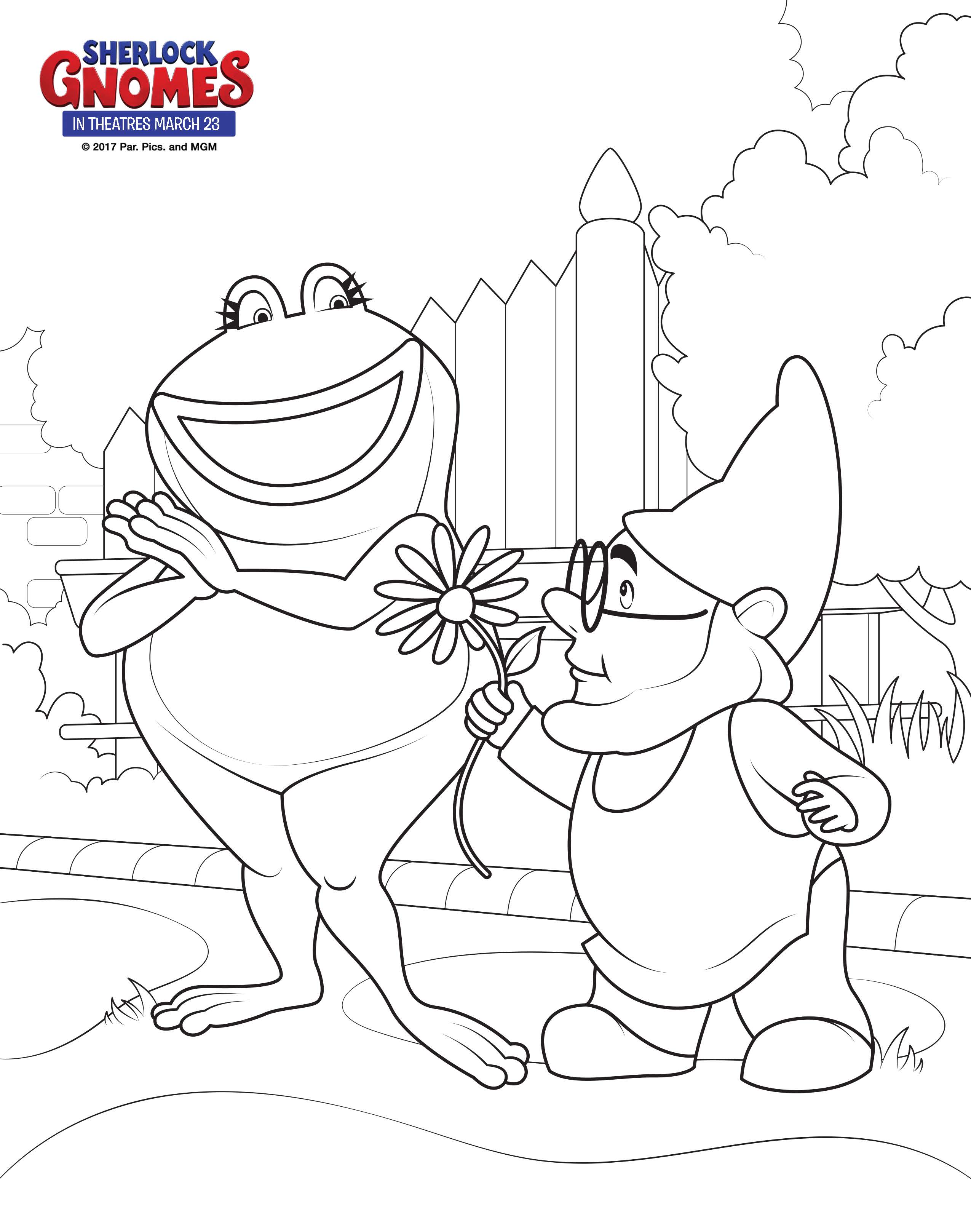 2550x3235 Free Printable Coloring Sheets From Sherlock Gnomes!
