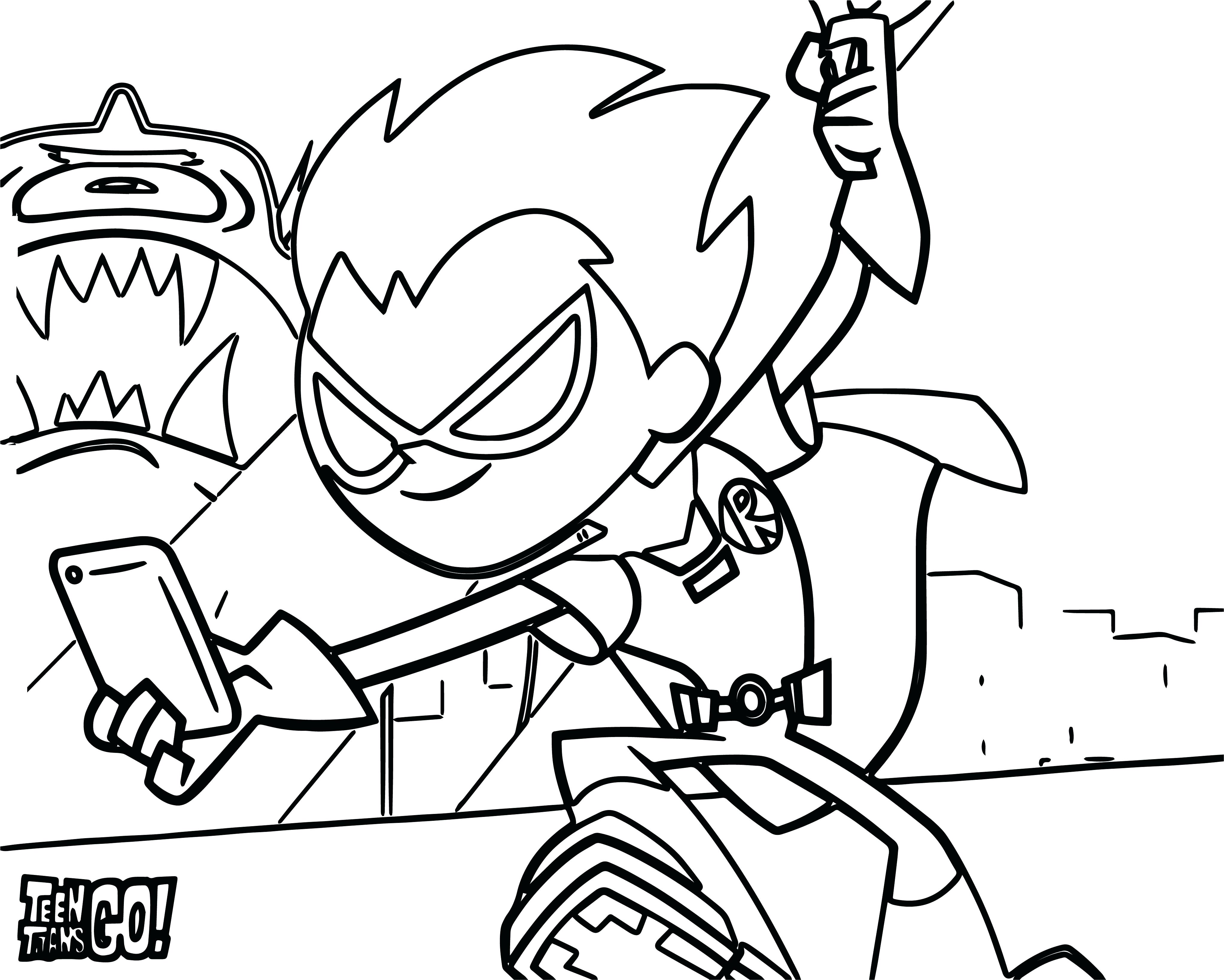 4091x3275 Coloring Pages Thanksgiving Christian Robin Teen Titans Go Selfie