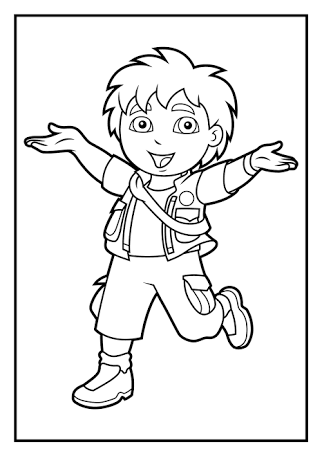 322x456 Go Diego Go Coloring Pages To Print