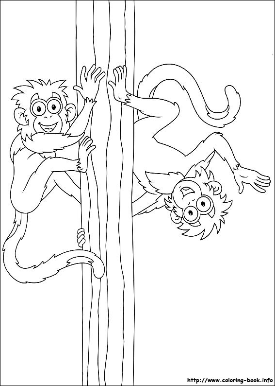 567x794 Go, Diego, Go! Coloring Picture