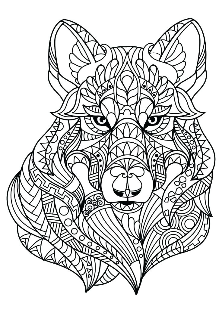 736x1040 Dog Coloring Pages For Adults