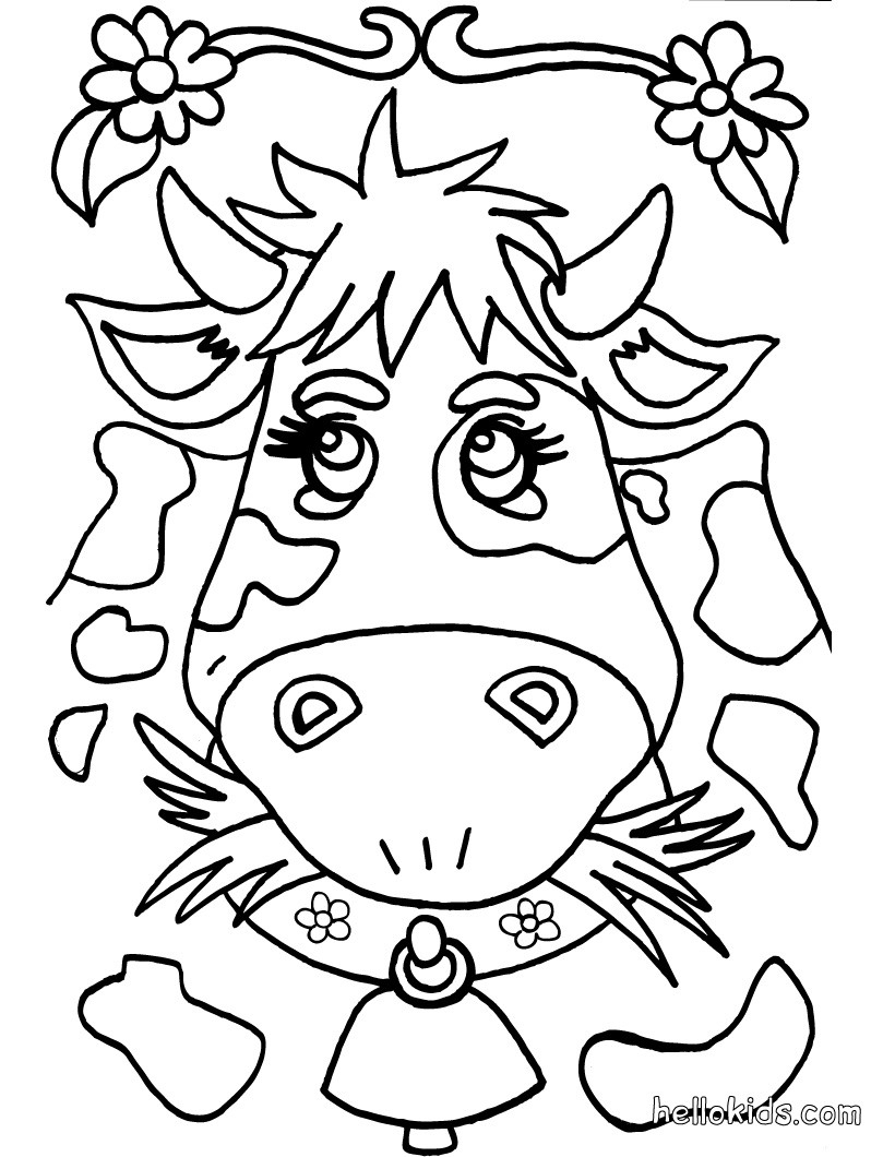 820x1060 Fresh Go Green Color Online This Cow Coloring Page Cute