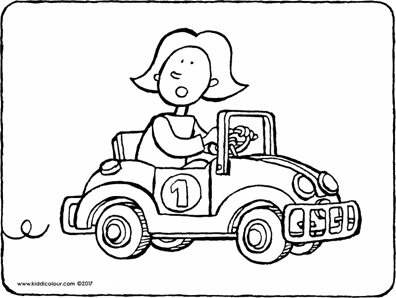 Go Kart Coloring Pages at GetDrawings | Free download