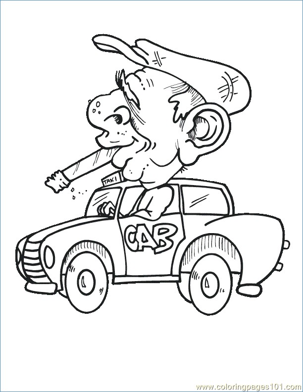 612x792 Mario Kart Driving Mini Kart Coloring Page