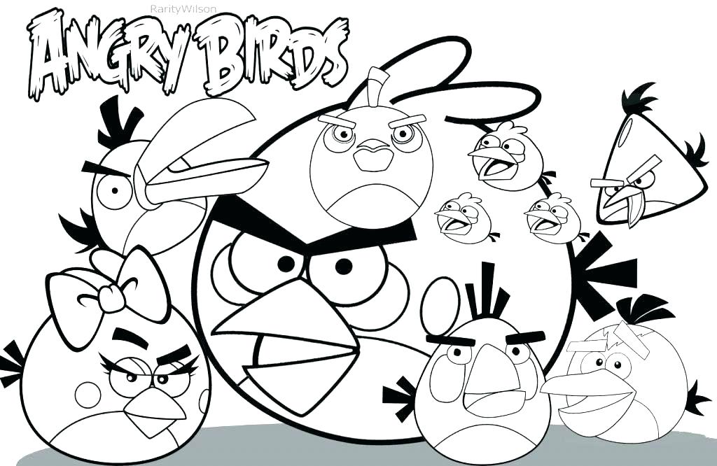 1024x666 Angry Bird Go Coloring Pages