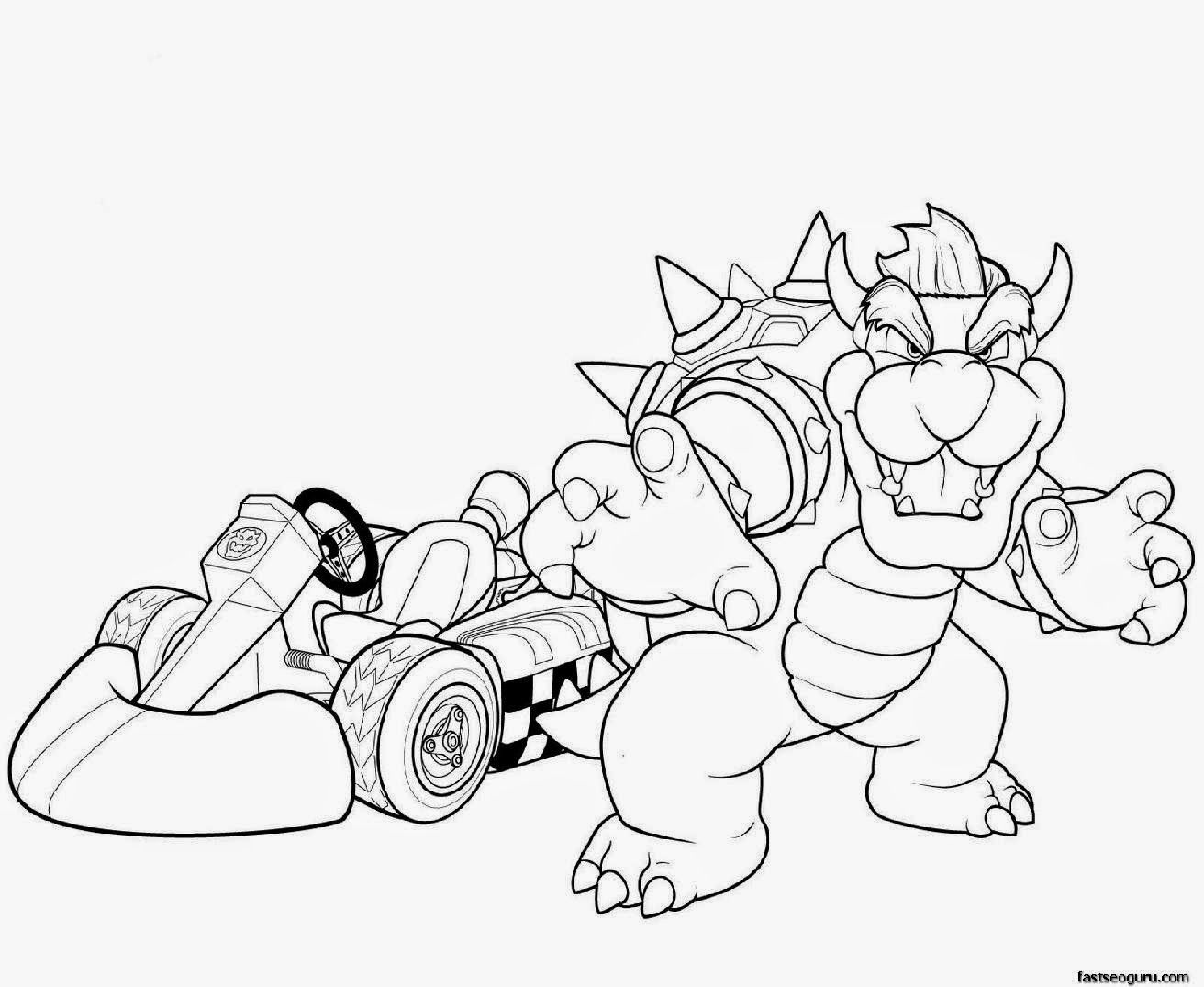 1312x1075 Homepage Cartoon Printable Super Mario And Bowser Coloring Pages