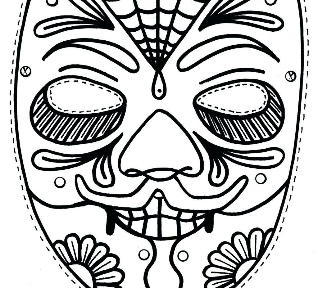 1024x928 Coloring Page Mask Coloring Pages Butterfly For Kids Free