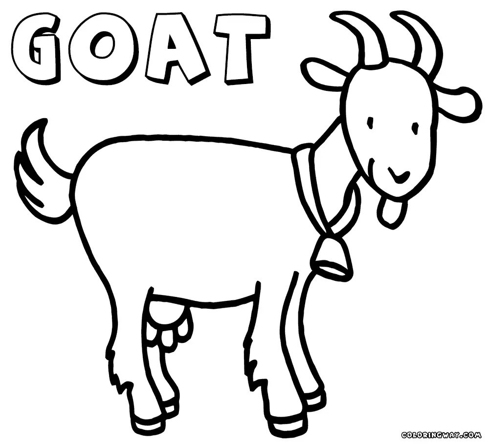 1000x909 Mountain Goat Coloring Pages Free Prepossessing Acpra