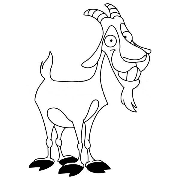 600x600 Smiling Billy The Goat Coloring Pages Best Place To Color