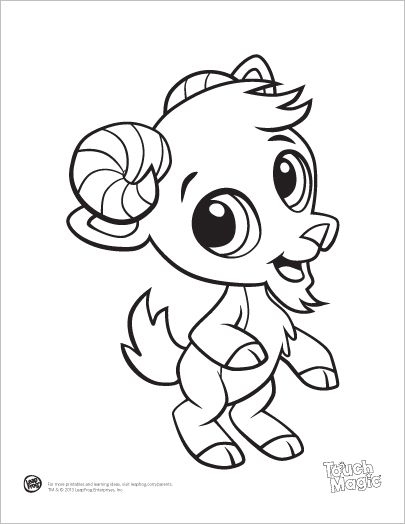 405x524 Cute Goat Coloring Pages