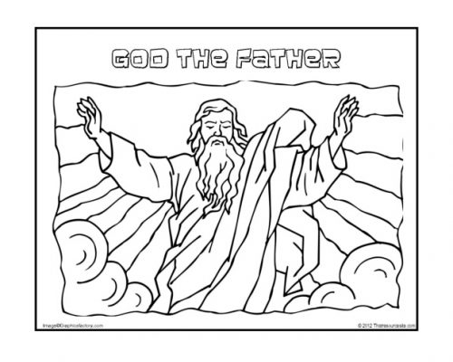 500x400 God The Father Coloring Page