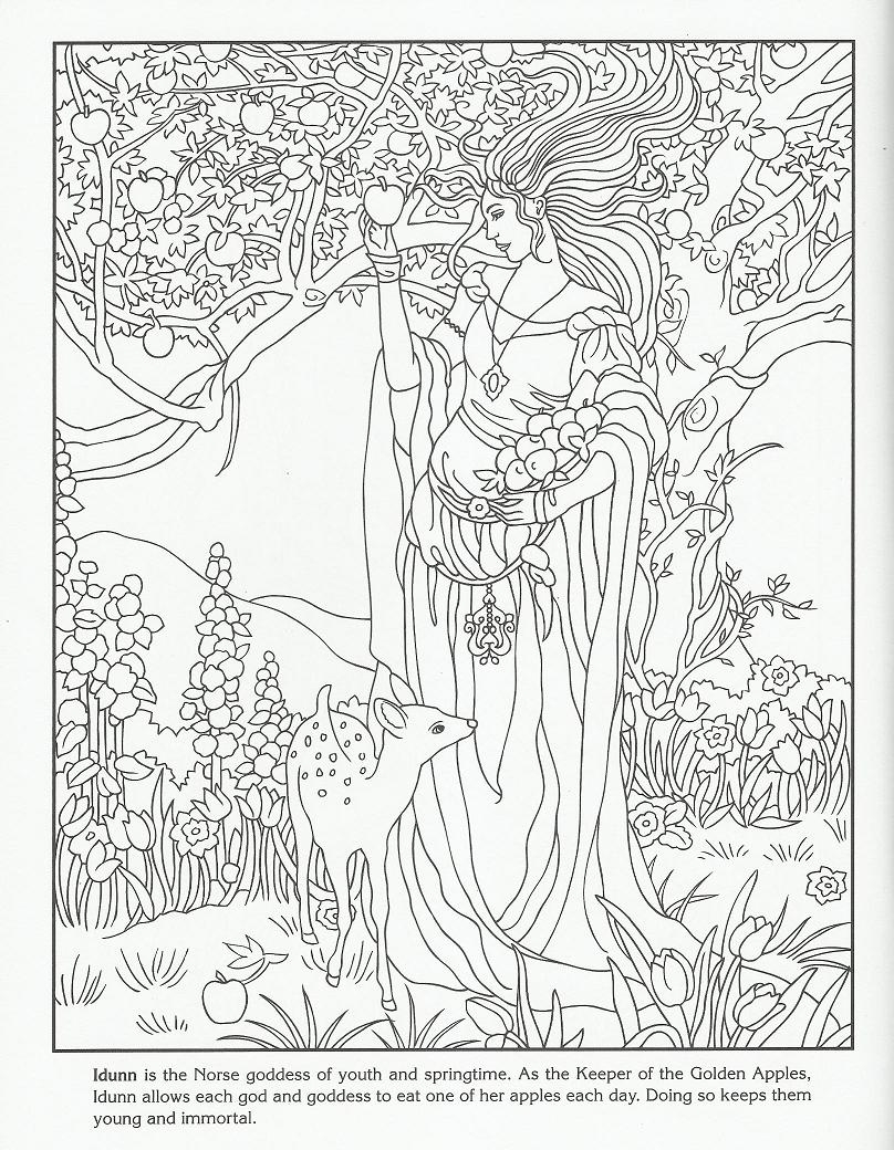 808x1040 Wiccan Goddess Coloring Pages To Print Coloring For Kids