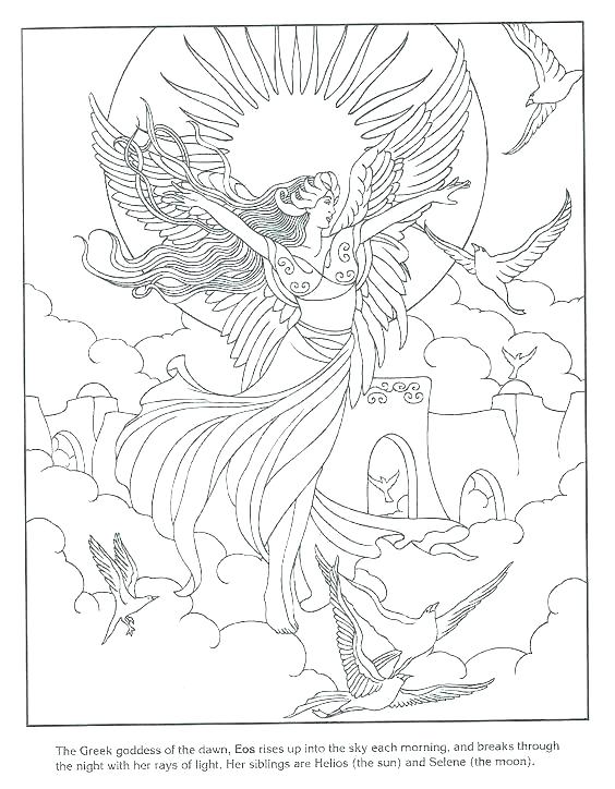 564x724 Greek Gods Coloring Sheets